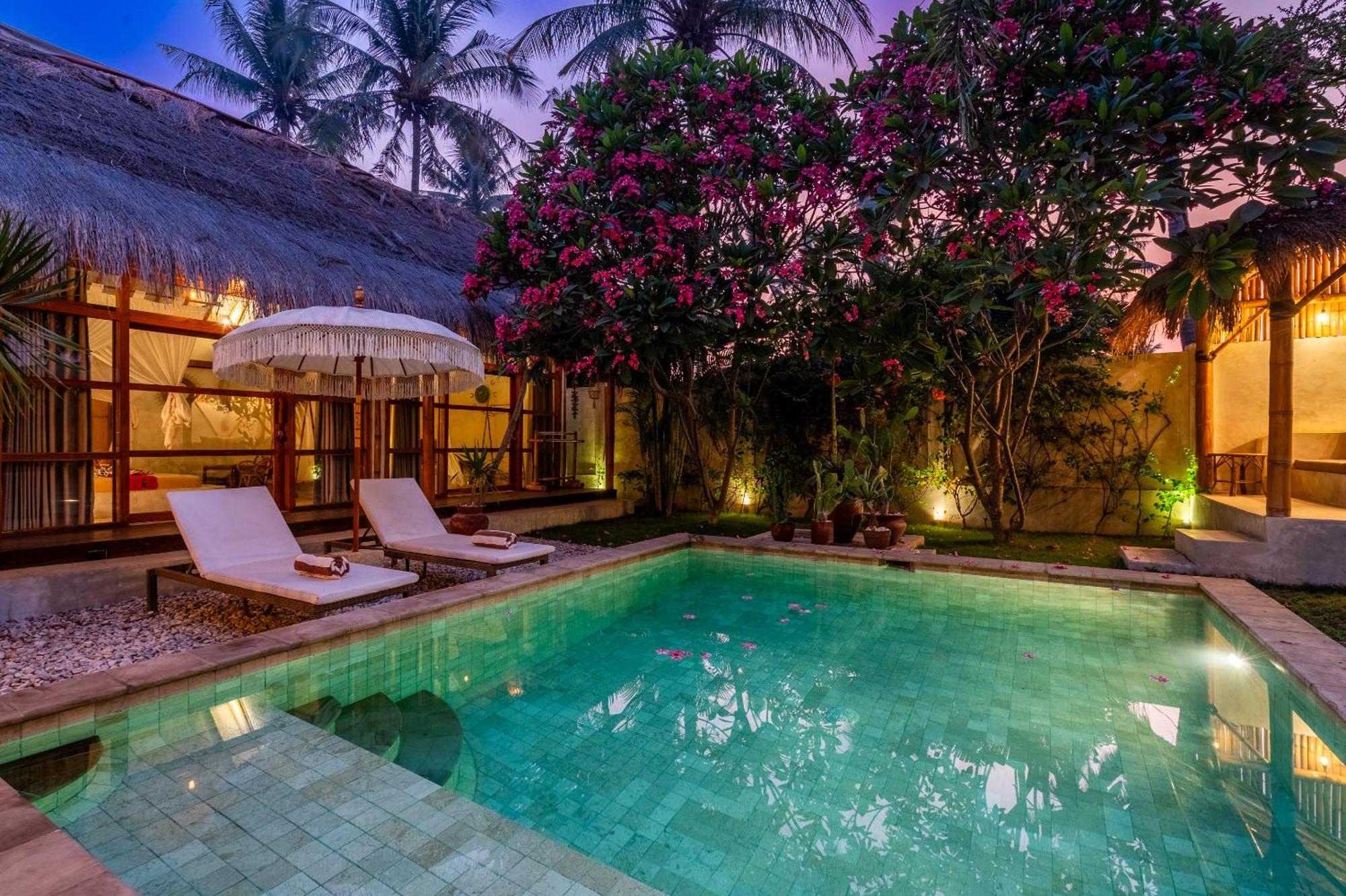 Villa Burung Gili Air Authentic 3-Bedroom Bamboo Villa With Private Pool المظهر الخارجي الصورة