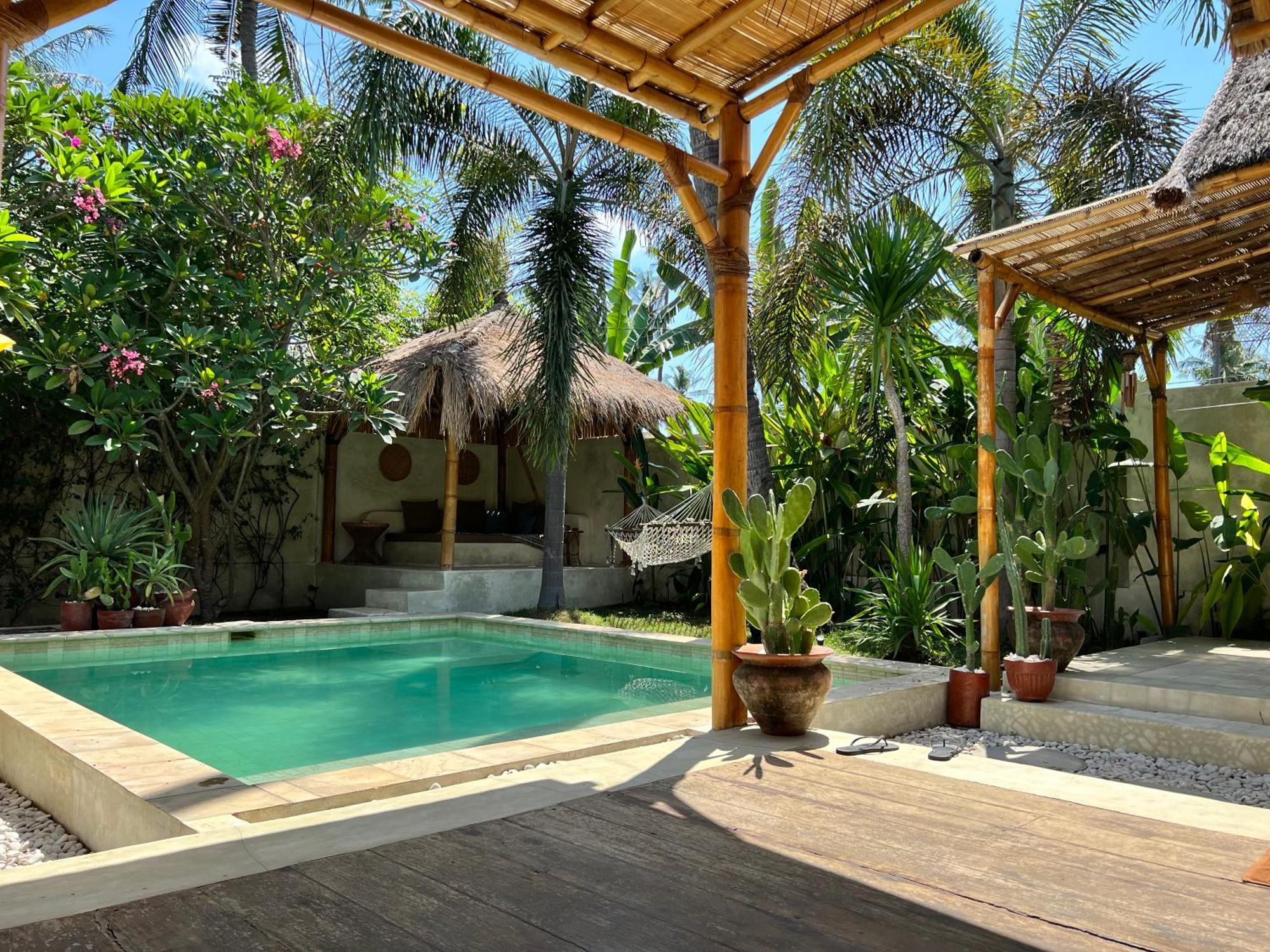 Villa Burung Gili Air Authentic 3-Bedroom Bamboo Villa With Private Pool المظهر الخارجي الصورة