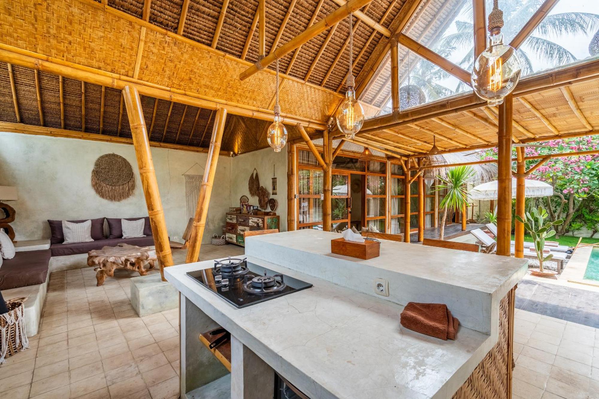 Villa Burung Gili Air Authentic 3-Bedroom Bamboo Villa With Private Pool المظهر الخارجي الصورة