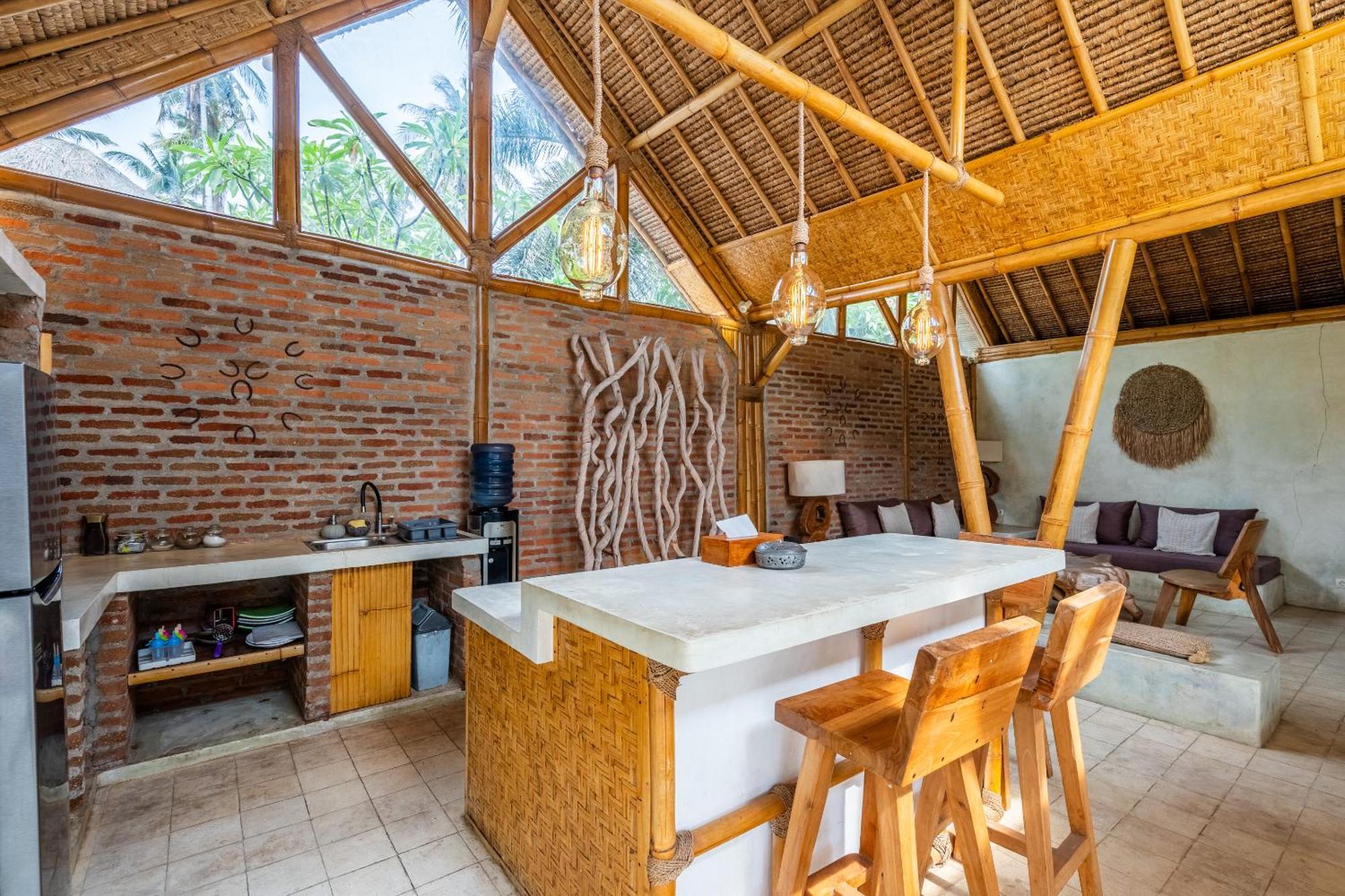 Villa Burung Gili Air Authentic 3-Bedroom Bamboo Villa With Private Pool المظهر الخارجي الصورة
